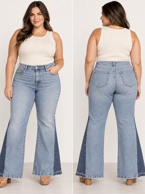 NWT Gap ’70s Flare Side Panel Jeans 18/34R